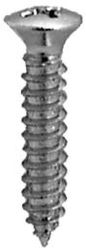 PHIL OVAL HEAD SCREW, #10 X 1" CHROME